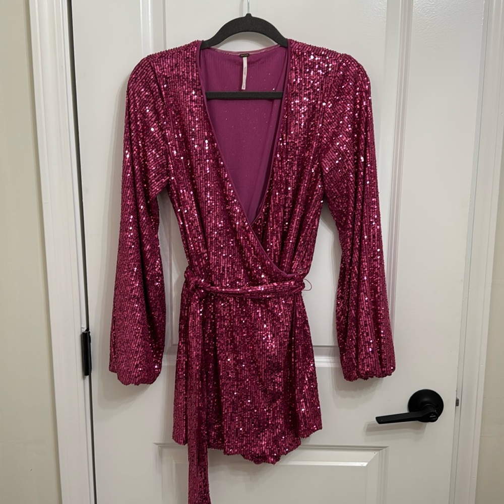 Free People Sequin Romper